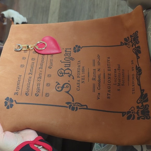 BVLGARI Suede Tote – Like New ✨Elettra-Collezione 1910 Rare - Picture 6 of 15